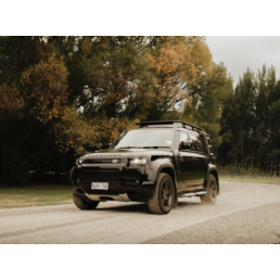 Land Rover DEFENDER 110 - 7 Seater SUV is a go-anywhere, do-anything luxury seven-seater with a mini-fridge, roof rack, air compressor, and an all leather interior packed with the latest technology and features.